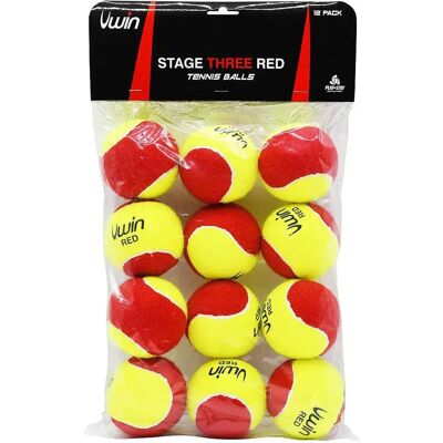 Uwin Bolsa De Pelotas De Tenis Stage 3 Red 12 Bolas Uwin Bolsa De Pelotas De Tenis Stage 3 Red 12 Bolas