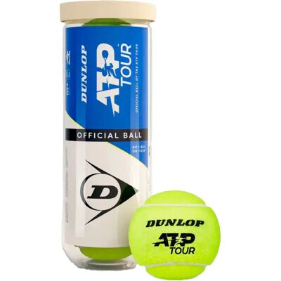 Pelotas de tenis Dunlop - Pack de 3 - ATP Tour Pelotas de tenis Dunlop - Pack de 3 - ATP Tour
