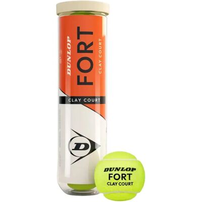 Dunlop Caja De 4 Pelotas De Tenis Tb Fort Para Tierra Batida 18 x 4 Bolas Dunlop Caja De 4 Pelotas De Tenis Tb Fort Para Tierra Batida 18 x 4 Bolas