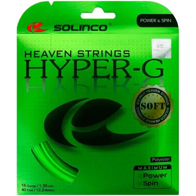 Solinco Cordaje Individual Tenis Hyper-g Soft 16 12.2 M Fluorescent Green 1.30 mm Solinco Cordaje Individual Tenis Hyper-g Soft 16 12.2 M Fluorescent Green 1.30 mm