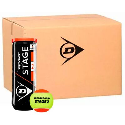 Dunlop Caja De Pelotas De Tenis Stage 2 Yellow / Orange 24 x 3 Bolas Dunlop Caja De Pelotas De Tenis Stage 2 Yellow / Orange 24 x 3 Bolas