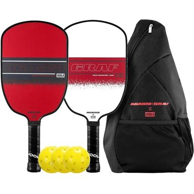 Joola Set De Pickleball Agassi/graf Champion Black / Red / White One Size Joola Set De Pickleball Agassi/graf Champion Black / Red / White One Size