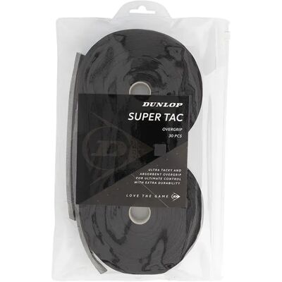 Dunlop Sobregrip Tac Super-tac 30 Unidades Black One Size Dunlop Sobregrip Tac Super-tac 30 Unidades Black One Size
