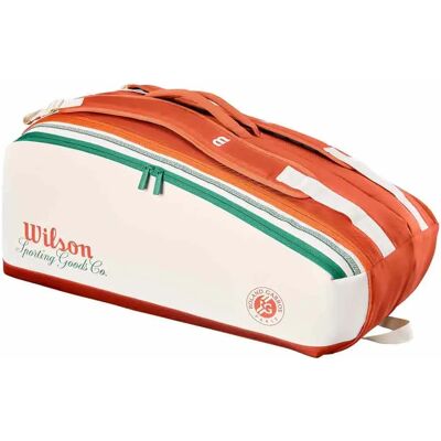 Wilson Raquetero Roland Garros 2026 9pk Cream / Clay / Green One Size Wilson Raquetero Roland Garros 2026 9pk Cream / Clay / Green One Size