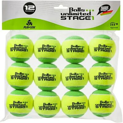 Pelotas de tenis verdes Stage 1 - Pack de 12 Pelotas de tenis verdes Stage 1 - Pack de 12
