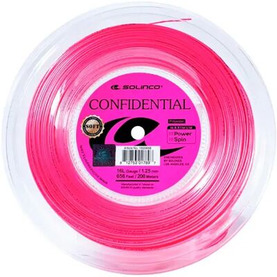 Solinco Cordaje Bobina Tenis Confidential 200 M Soft Pink 1.30 mm Solinco Cordaje Bobina Tenis Confidential 200 M Soft Pink 1.30 mm