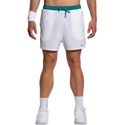 Nox Pantalones Cortos Pro White / Ivy Green XL Nox Pantalones Cortos Pro White / Ivy Green XL