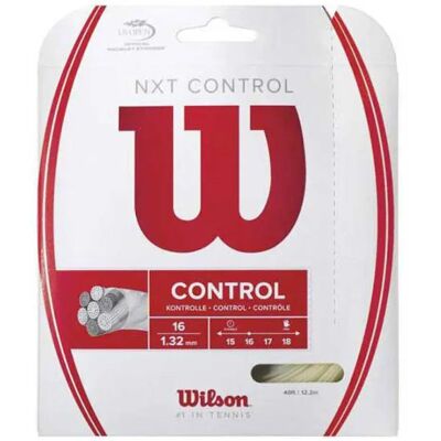 Wilson Cordaje Individual Tenis Nxt Control 12.2 M Natural 1.32 mm Wilson Cordaje Individual Tenis Nxt Control 12.2 M Natural 1.32 mm