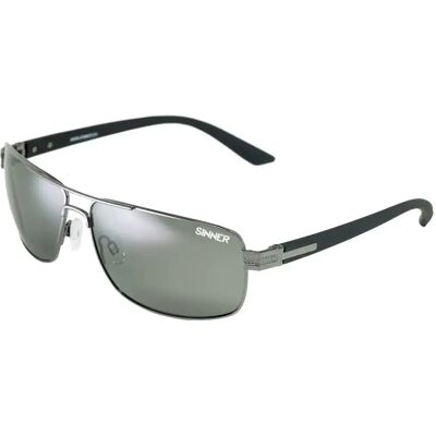 Sinner Gafas De Sol Durness Shiny Black Metal Sintec Smoke/CAT3 Sinner Gafas De Sol Durness Shiny Black Metal Sintec Smoke/CAT3