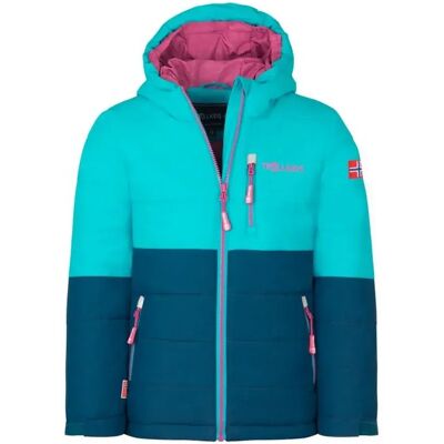 Trollkids Chaqueta Hemsedal Xt Dark Turquoise / Madeira Blue / Bright Berry 152 cm Trollkids Chaqueta Hemsedal Xt Dark Turquoise / Madeira Blue / Bright Berry 152 cm