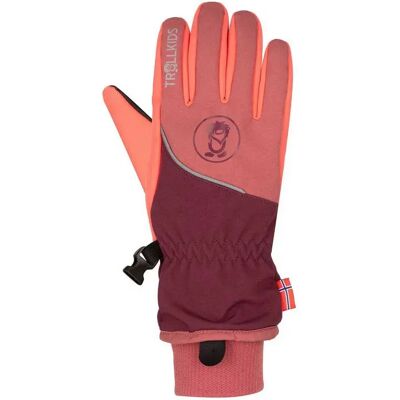 Trollkids Guantes Trolltunga Frozen Berry / Deep Ruby / Pink Salmon 4 Trollkids Guantes Trolltunga Frozen Berry / Deep Ruby / Pink Salmon 4