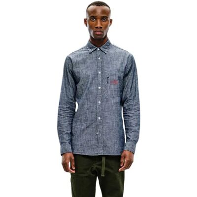 Studio Camisa De Manga Larga Field Chambray Dark Navy L Studio Camisa De Manga Larga Field Chambray Dark Navy L