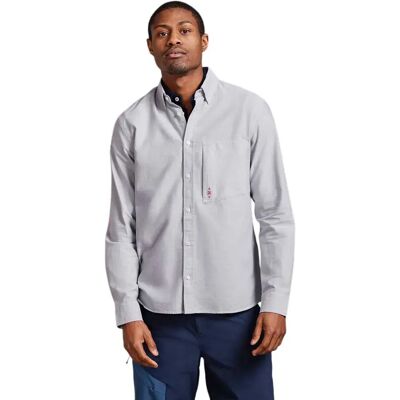 Studio Camisa De Manga Larga Field Oxford Grey M Studio Camisa De Manga Larga Field Oxford Grey M