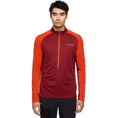 Vaude Camiseta De Manga Larga Con Media Cremallera Larice Light Ii Carmine / Glowing Red S Vaude Camiseta De Manga Larga Con Media Cremallera Larice Light Ii Carmine / Glowing Red S