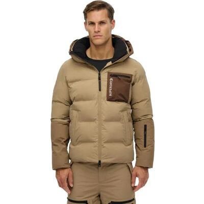 Superdry Chaqueta Ski Sports Block Buckwheat Beige XL Superdry Chaqueta Ski Sports Block Buckwheat Beige XL