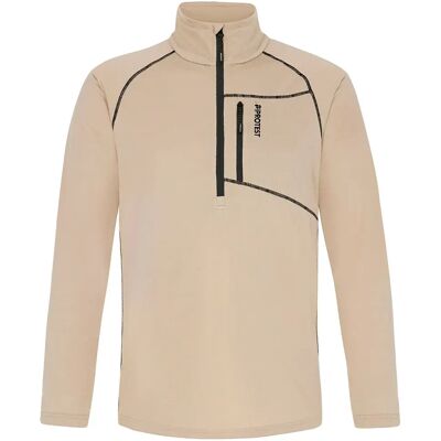 Protest Sudadera Con Media Cremallera Rekody Bamboo Beige L Protest Sudadera Con Media Cremallera Rekody Bamboo Beige L