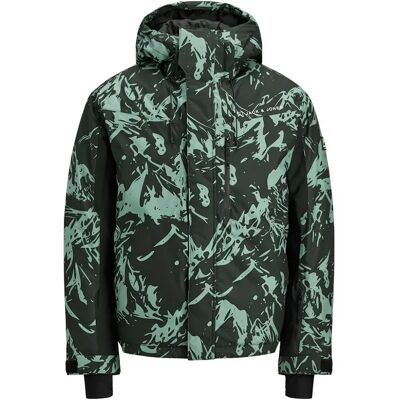 Jack & Jones Chaqueta Alpes Mineral Blue / Aop Branding L Jack & Jones Chaqueta Alpes Mineral Blue / Aop Branding L