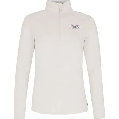 Camiseta de manga larga blanca con media cremallera - Ropa Camiseta de manga larga blanca con media cremallera - Ropa