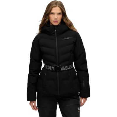 Superdry Chaqueta Luxe Belted Black L Superdry Chaqueta Luxe Belted Black L