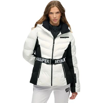 Superdry Chaqueta Luxe Belted Optic S Superdry Chaqueta Luxe Belted Optic S
