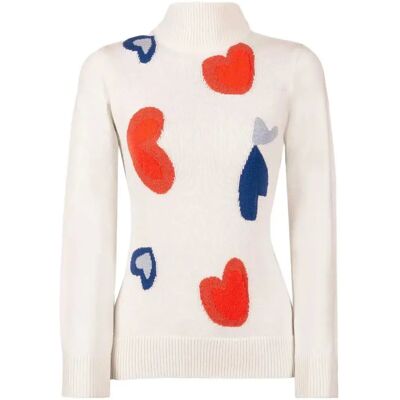 Duvillard Jersey De Cuello Alto Poema White 36 Duvillard Jersey De Cuello Alto Poema White 36