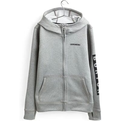 Burton Sudadera Con Cremallera Oak Grey Heather 10-12 Años Burton Sudadera Con Cremallera Oak Grey Heather 10-12 Años