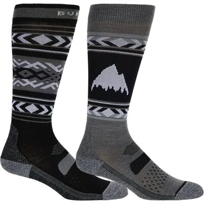 Burton Calcetines Performance Lightweight 2 Pares True Black EU 38-42 Burton Calcetines Performance Lightweight 2 Pares True Black EU 38-42