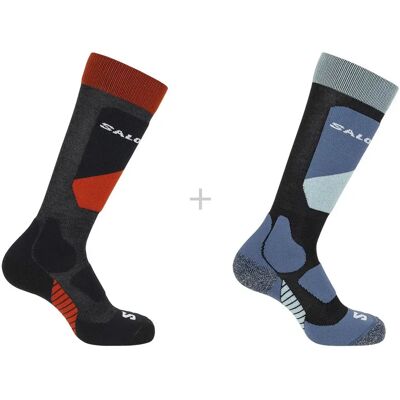 Salomon Calcetines S/access 2 Pares Black / Magnet EU 35-38 Salomon Calcetines S/access 2 Pares Black / Magnet EU 35-38