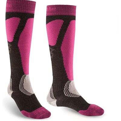 Bridgedale Calcetines Largos Easy On Merino Performance Graphite / Pink EU 35-37 Bridgedale Calcetines Largos Easy On Merino Performance Graphite / Pink EU 35-37
