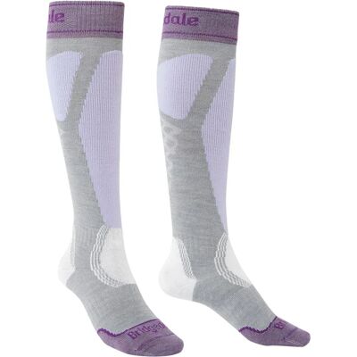 Bridgedale Calcetines Largos Easy On Merino Performance Grey / Lilac EU 35-37 Bridgedale Calcetines Largos Easy On Merino Performance Grey / Lilac EU 35-37