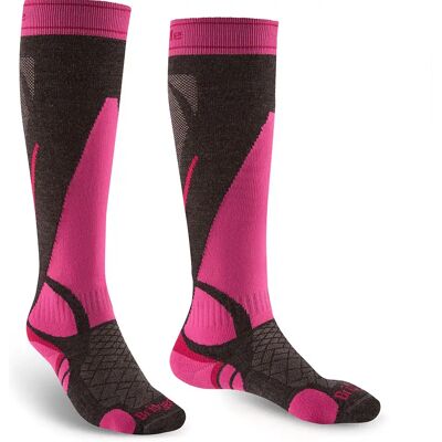 Bridgedale Calcetines Largos Lightweight Merino Performance Graphite / Pink EU 41-43 Bridgedale Calcetines Largos Lightweight Merino Performance Graphite / Pink EU 41-43