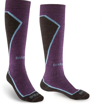 Bridgedale Calcetines Largos Midweight Plus Dark Purple EU 35-37 Bridgedale Calcetines Largos Midweight Plus Dark Purple EU 35-37