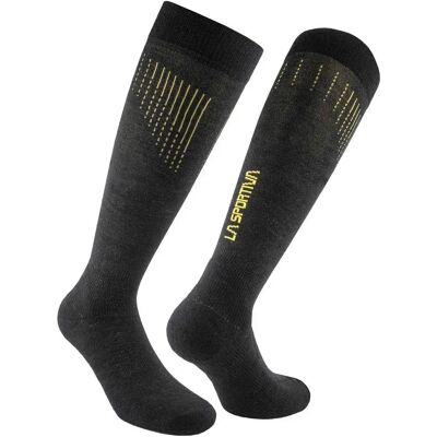 La Sportiva Calcetines Largos Wool Thermo Black / Yellow EU 35-37 La Sportiva Calcetines Largos Wool Thermo Black / Yellow EU 35-37