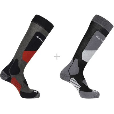 Salomon Calcetines S/access 2 Pares Copen Blue / Beluga / EU 39-41 Salomon Calcetines S/access 2 Pares Copen Blue / Beluga / EU 39-41