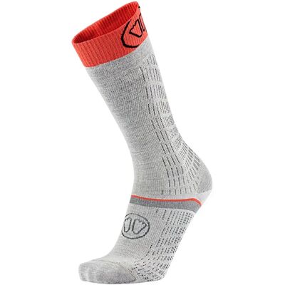 Sidas Calcetines Largos Ski Merino Performance Grey / Coral EU 39-40 Sidas Calcetines Largos Ski Merino Performance Grey / Coral EU 39-40