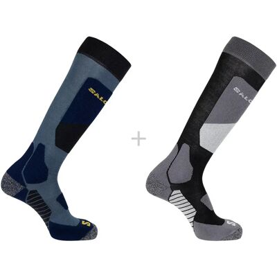 Salomon Calcetines S/access 2 Unidades Black / Copen Blue EU 39-41 Salomon Calcetines S/access 2 Unidades Black / Copen Blue EU 39-41
