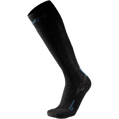 Uyn Calcetines Largos Ski One Pure Snow Black / Blue EU 42-44 Uyn Calcetines Largos Ski One Pure Snow Black / Blue EU 42-44
