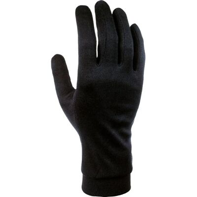 Guantes de Seda Negros Cairn - Guantes internos para esquí para hombres Guantes de Seda Negros Cairn - Guantes internos para esquí para hombres