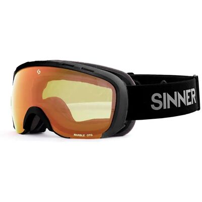 Sinner Máscara Esquí Marble Otg Matte Black Doble Full Orange Mirror/ CAT3 Sinner Máscara Esquí Marble Otg Matte Black Doble Full Orange Mirror/ CAT3