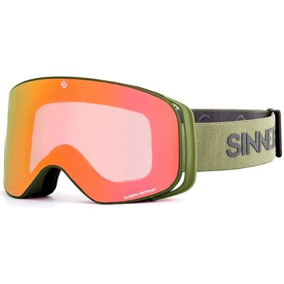 Sinner Máscara Esquí Olympia + Matte Moss Green Doble Orange Sintrast/ CAT1 Sinner Máscara Esquí Olympia + Matte Moss Green Doble Orange Sintrast/ CAT1