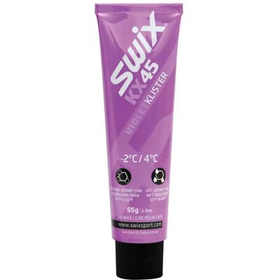 Swix KX45 Violet - Nieve Gruesa, Clima Frío, Cera para Esquí Clásico Swix KX45 Violet - Nieve Gruesa, Clima Frío, Cera para Esquí Clásico