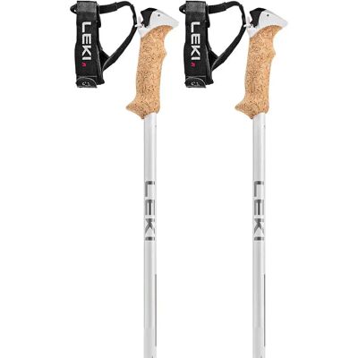 Bastón de esquí Leki Stella S Blanco/Plata/Blanco oro 115 cm - Equipo de esquí Bastón de esquí Leki Stella S Blanco/Plata/Blanco oro 115 cm - Equipo de esquí