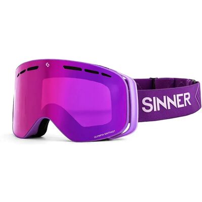 Sinner Máscara Esquí Olympia+ Matte Light Purple Doble Pink Sintrast Vent/CAT2 Sinner Máscara Esquí Olympia+ Matte Light Purple Doble Pink Sintrast Vent/CAT2