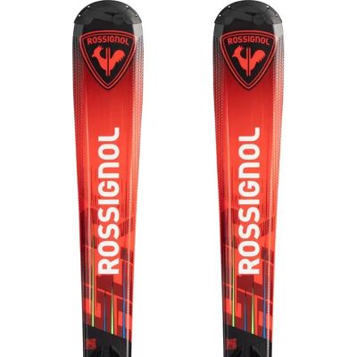 Rossignol Pack De Esquís Alpinos Junior Hero Jr 130-150 Xpress+xpress 7 Gw Black Red 130 Rossignol Pack De Esquís Alpinos Junior Hero Jr 130-150 Xpress+xpress 7 Gw Black Red 130