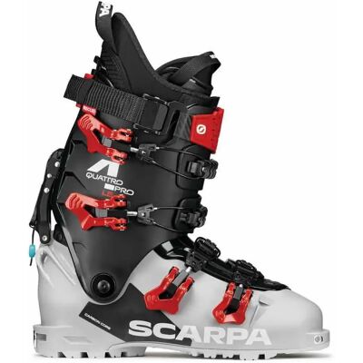 Scarpa Botas De Esquí Alpino Quattro Pro Silver Grey / Rosso Corsa 24.5 Scarpa Botas De Esquí Alpino Quattro Pro Silver Grey / Rosso Corsa 24.5