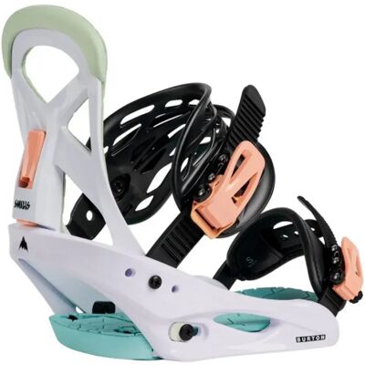 Burton Fijaciones De Snowboard Junior Smalls Re:flex White / Multi L Burton Fijaciones De Snowboard Junior Smalls Re:flex White / Multi L