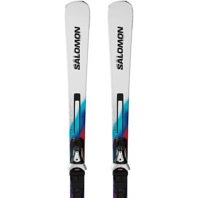 Salomon Pack De Esquís Alpinos Addikt+mi12 Gw White / Neon Blue / Red 163 Salomon Pack De Esquís Alpinos Addikt+mi12 Gw White / Neon Blue / Red 163