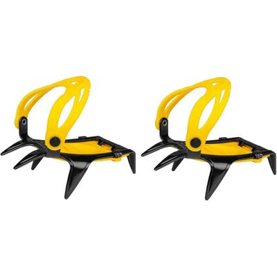 Grivel Parte Delantera De Crampón G10 Wide Nm/nc Con Atalaje Plástico Black / Yellow One Size Grivel Parte Delantera De Crampón G10 Wide Nm/nc Con Atalaje Plástico Black / Yellow One Size
