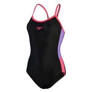 Speedo Dive Thinstrap Muscleback Swimsuit Negro UK 38 Mujer
