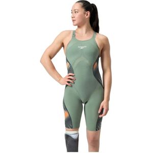 Speedo Bañador De Competición Con Espalda Abierta Fastskin Lzr Pure Intent 2.0 Kneeskin Country Green / Nectarine / Iridescent UK 23 Speedo Bañador De Competición Con Espalda Abierta Fastskin Lzr Pure Intent 2.0 Kneeskin Country Green / Nectarine / Iridescent UK 23